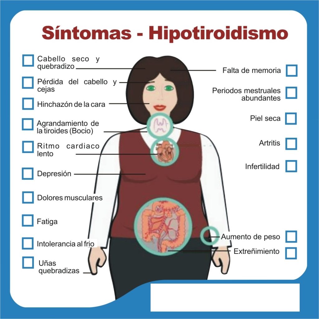 Síntomas de problemas de tiroides